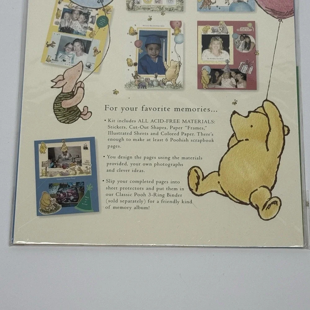 Classic Pooh Scrapbook Page Kit Lot Of 3 Baby/Party And Birthday/Everyday Themes